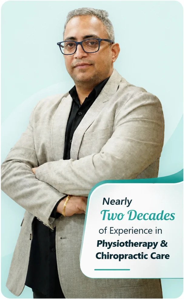 Dr. Harish Tahiliani with nearly two decades of experience in physiotherapy and chiropractic care