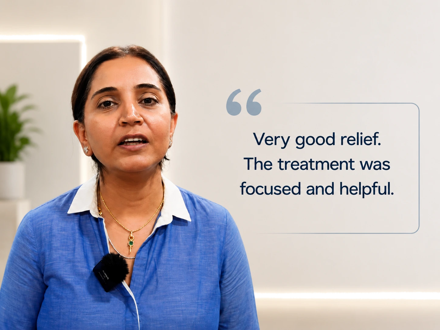 Physiotherapy recovery and pain relief consultation
