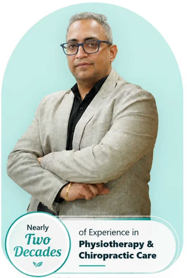 Dr. Harish Tahiliani with nearly two decades of experience in physiotherapy and chiropractic care